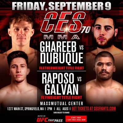 CES MMA 70 - Ghareeb vs. Dubuque