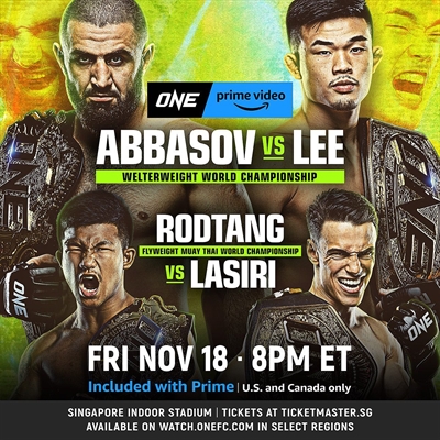 One on Prime Video 4 - Abbasov vs. Lee