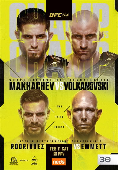 UFC 284 - Makhachev vs. Volkanovski