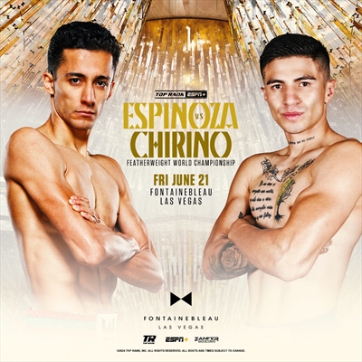 Boxing on ESPN+ - Rafael Espinoza vs. Sergio Chirino Sanchez